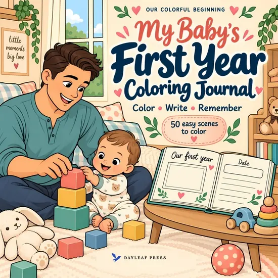 Front cover of My Baby’s First Year Coloring Journal