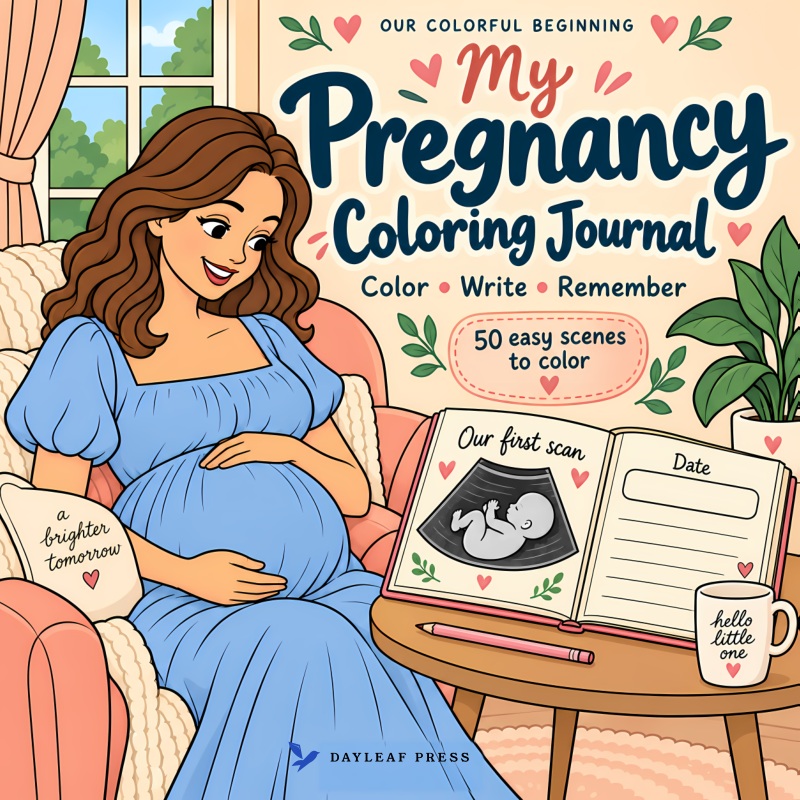 Front cover of My Pregnancy Coloring Journal